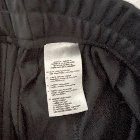 Adidas Joggers Gray Black Stripes YXS Athletic Athleisure - Picture 5 of 7